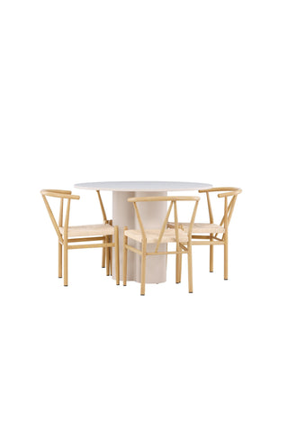 Venture Home Olivia matbord med Alfons matstol