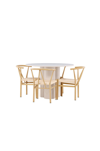 Venture Home Olivia matbord med Alfons matstol