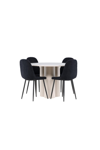 Venture Home Olivia matbord med Polar matstol