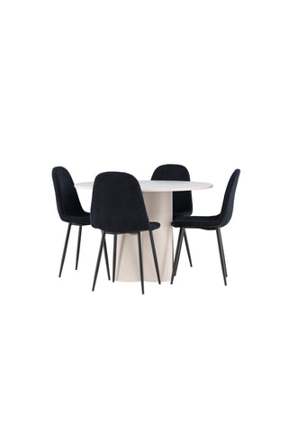 Venture Home Olivia matbord med Polar matstol