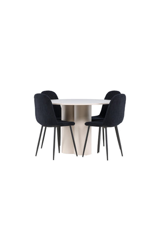 Venture Home Olivia matbord med Polar matstol