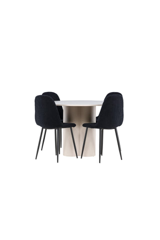 Venture Home Olivia matbord med Polar matstol