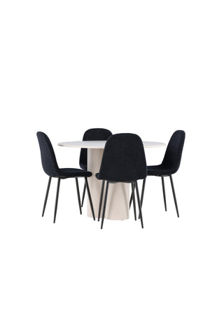 Venture Home Olivia matbord med Polar matstol