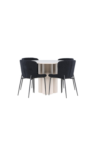 Venture Home Olivia matbord med Modesto matstol