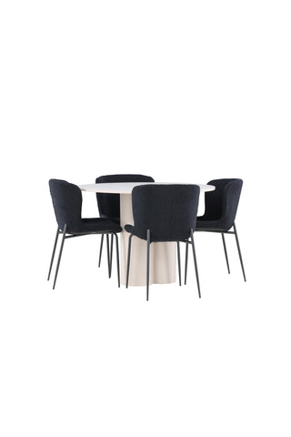 Venture Home Olivia matbord med Modesto matstol