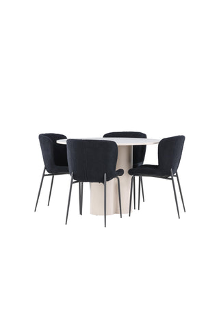 Venture Home Olivia matbord med Modesto matstol