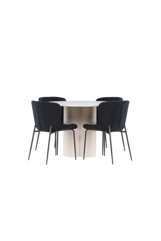 Venture Home Olivia matbord med Modesto matstol