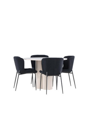 Venture Home Olivia matbord med Modesto matstol