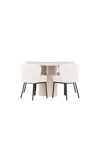 Venture Home Olivia matbord med Agnes matstol