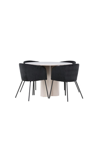 Venture Home Olivia Matbord med Berit Matstol