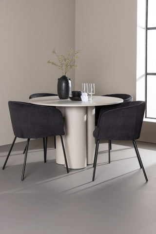 Venture Home Olivia Matbord med Berit Matstol