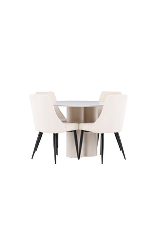 Venture Home Olivia matbord med Leone matstol