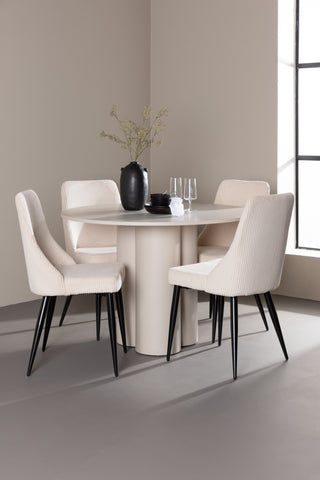 Venture Home Olivia matbord med Leone matstol