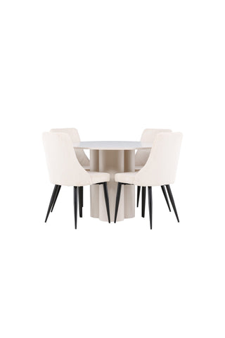 Venture Home Olivia matbord med Leone matstol