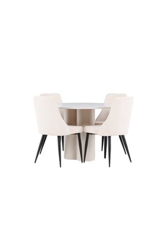 Venture Home Olivia matbord med Leone matstol