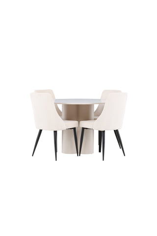 Venture Home Olivia matbord med Leone matstol
