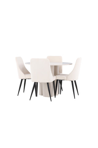 Venture Home Olivia matbord med Leone matstol