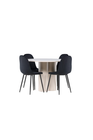 Venture Home Olivia matbord med Polar matstol