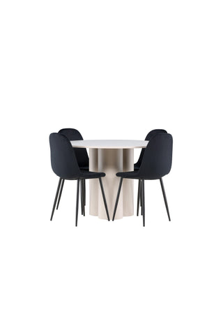 Venture Home Olivia matbord med Polar matstol