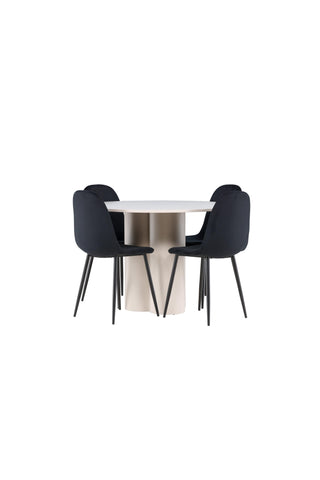 Venture Home Olivia matbord med Polar matstol