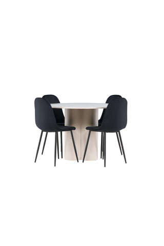 Venture Home Olivia matbord med Polar matstol