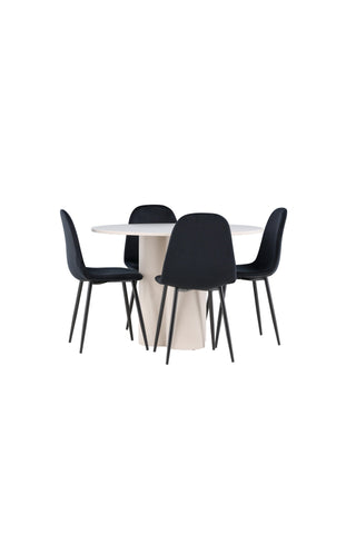Venture Home Olivia matbord med Polar matstol