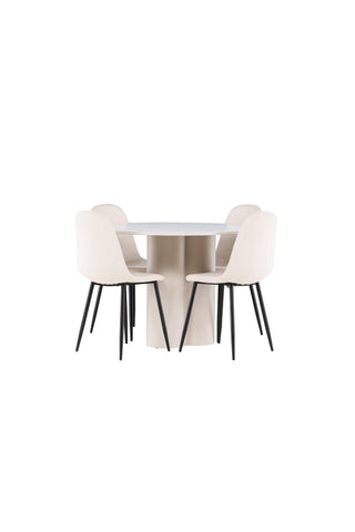 Venture Home Olivia matbord med Polar matstol