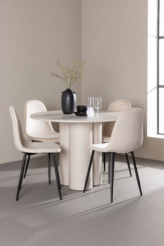 Venture Home Olivia matbord med Polar matstol