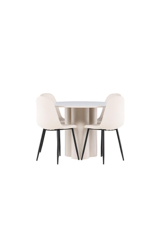 Venture Home Olivia matbord med Polar matstol