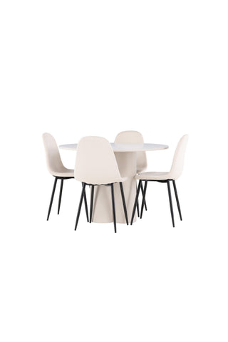 Venture Home Olivia matbord med Polar matstol
