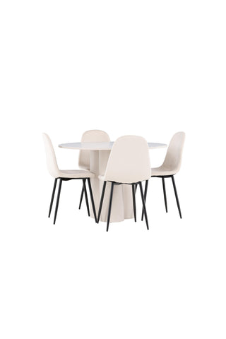 Venture Home Olivia matbord med Polar matstol