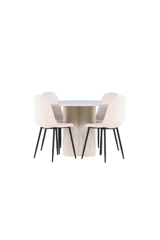 Venture Home Olivia matbord med Polar matstol