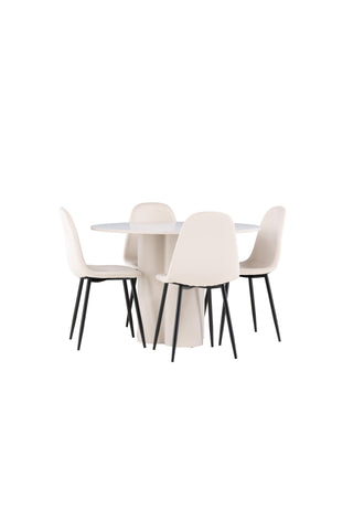 Venture Home Olivia matbord med Polar matstol
