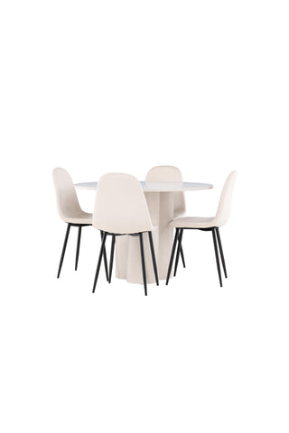 Venture Home Olivia matbord med Polar matstol