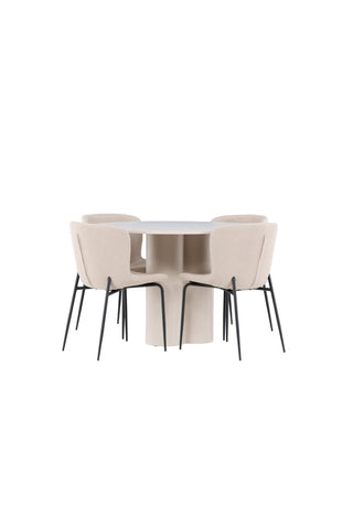 Venture Home Olivia matbord med Modesto matstol