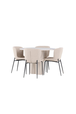 Venture Home Olivia matbord med Modesto matstol