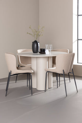 Venture Home Olivia matbord med Modesto matstol