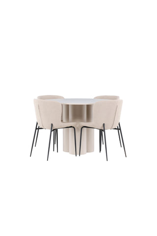 Venture Home Olivia matbord med Modesto matstol