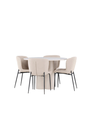 Venture Home Olivia matbord med Modesto matstol