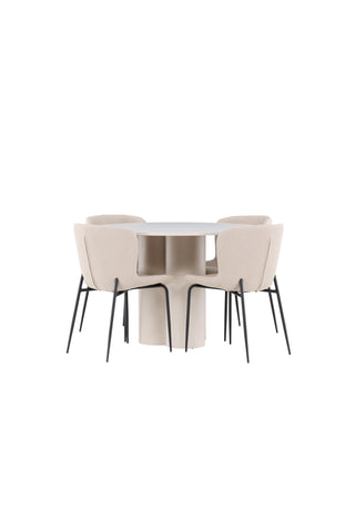 Venture Home Olivia matbord med Modesto matstol