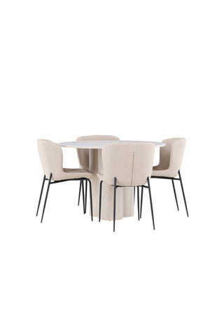 Venture Home Olivia matbord med Modesto matstol