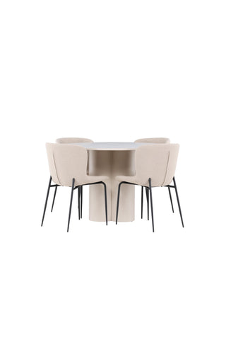 Venture Home Olivia matbord med Modesto matstol