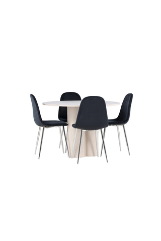 Venture Home Olivia matbord med Polar matstol