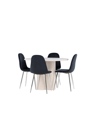 Venture Home Olivia matbord med Polar matstol