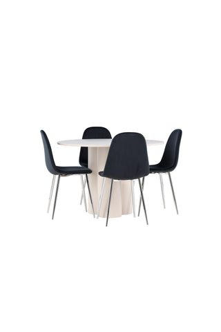 Venture Home Olivia matbord med Polar matstol