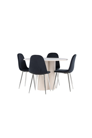 Venture Home Olivia matbord med Polar matstol