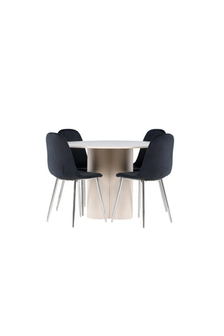 Venture Home Olivia matbord med Polar matstol