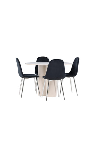 Venture Home Olivia matbord med Polar matstol
