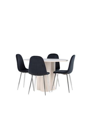 Venture Home Olivia matbord med Polar matstol