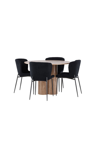 Venture Home Olivia matbord med Modesto matstol